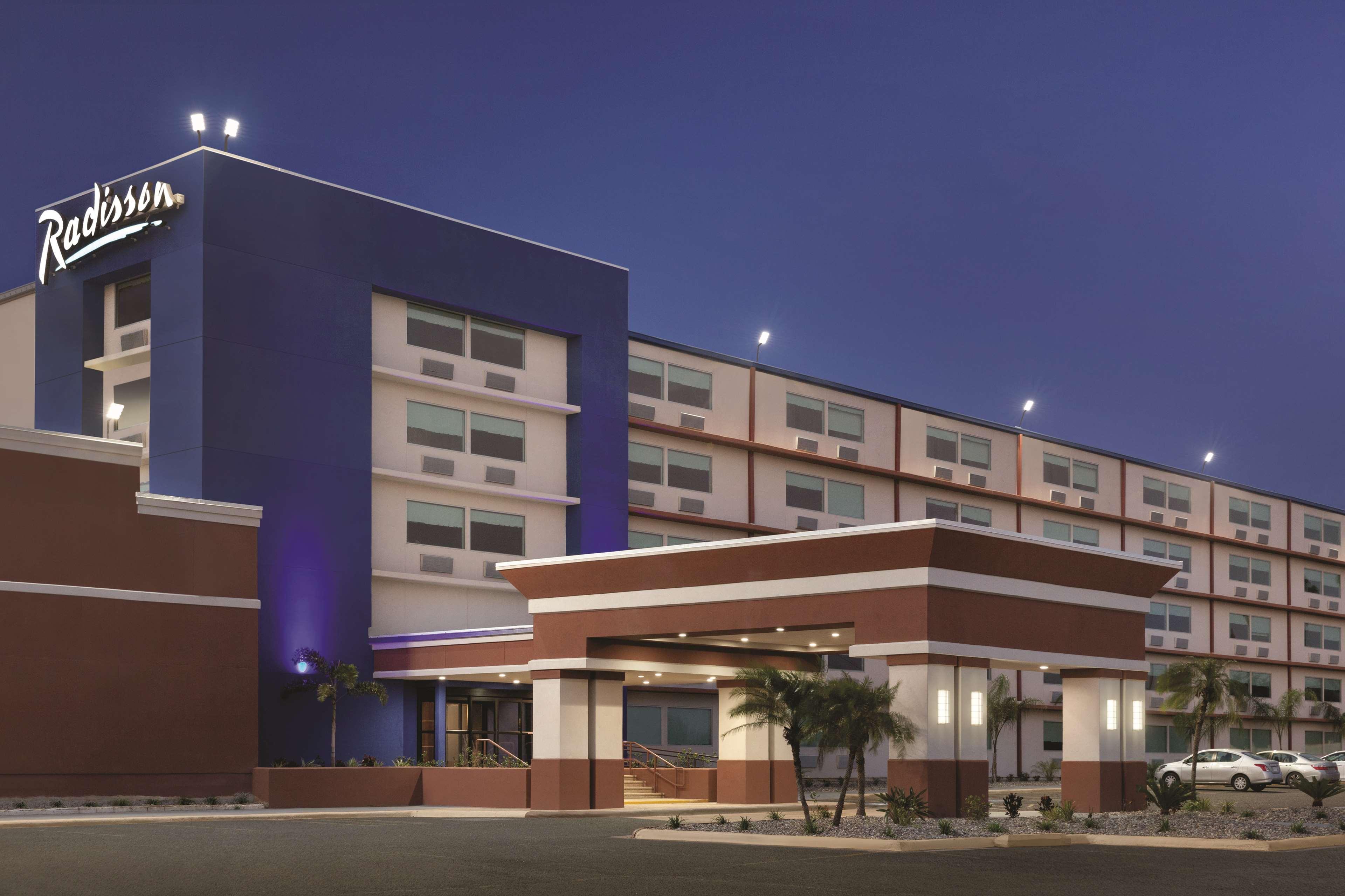 Front of the Radisson Hotel