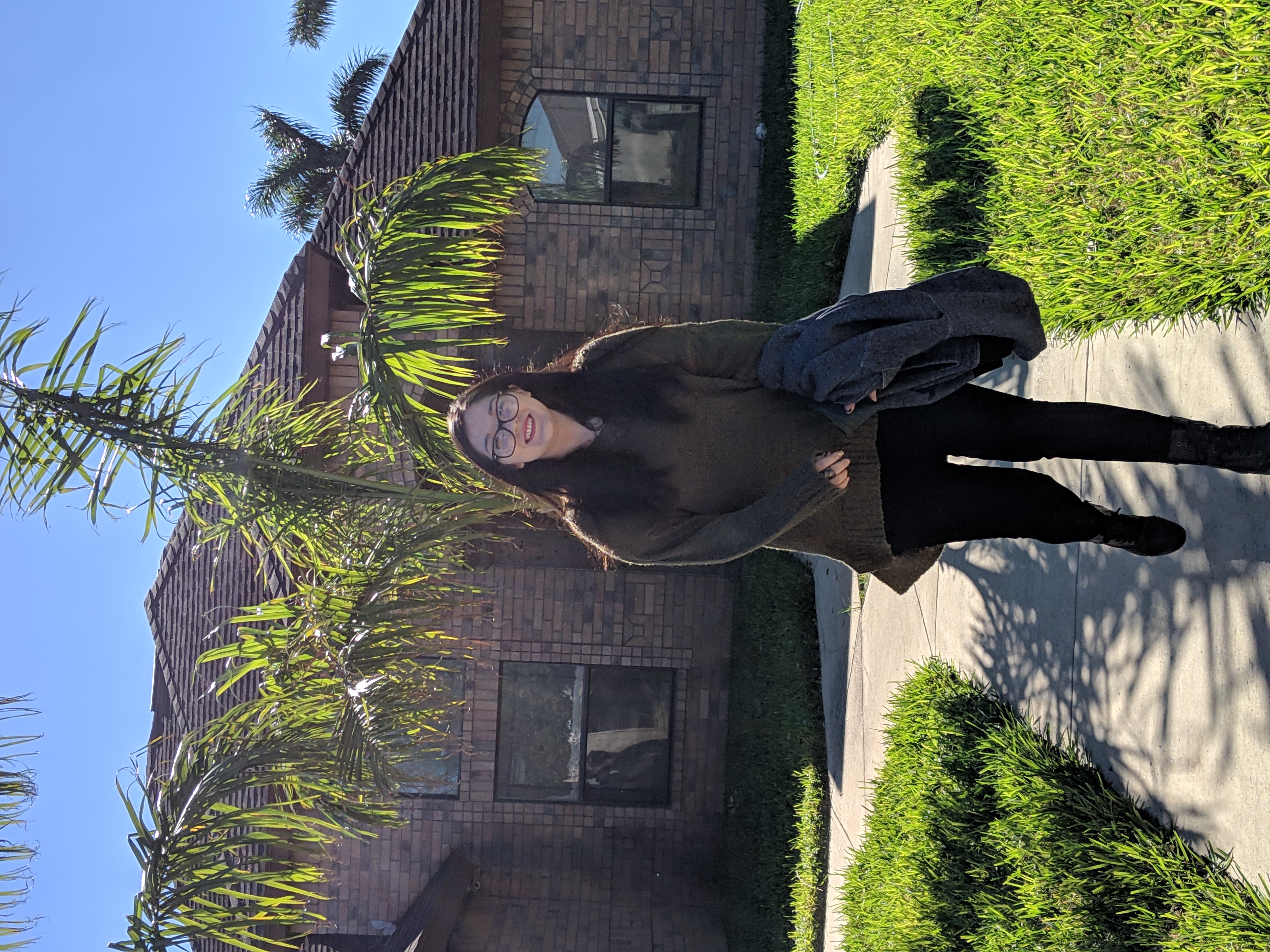 Picture of my Fiance walking towards me