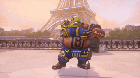 Gif of one of Roadhog's dance's